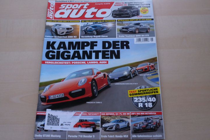 Deckblatt Sport Auto (05/2016)